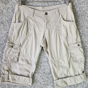 Kühl Resistor™ Air Roll-Up Cargo Short Womens 4 Khaki Tan Hiking Pockets‎ ECU